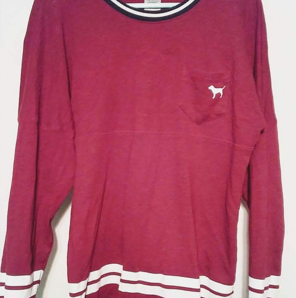 PINK Varsity Crew Sweater